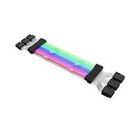 YIGZYCN Câble d'extension ARGB GPU 8 broches arc-en-ciel bande d'éclairage 24 broches RGB Extender PC compatible avec câble d'extension de carte mère