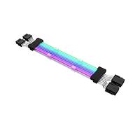 YIGZYCN Câble d'extension ARGB GPU 8 broches arc-en-ciel bande d'éclairage 24 broches RGB Extender PC compatible avec câble d'extension de carte mère