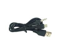 YIGZYCN Câble micro USB universel en forme de Y 5 broches vers auxiliaire de 3,5 mm et cordon d'alimentation USB pour gadget numérique Plug and Play Câble audio double fonction