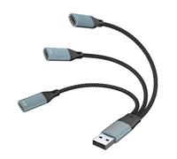 YIGZYCN Câble répartiteur USB mâle vers 2/3 ports de type C femelle pour transfert de données, répartiteur d'alimentation et de charge