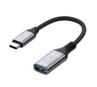 YIGZYCN Câble USB 3.0 de type C en nylon flexible 5 V 3 A charge rapide transfert 10 Gbit/s pour téléphone portable, bureau, voyage, connexion périphériques, câble OTG