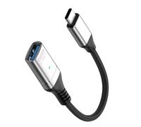 YIGZYCN Câble USB 3.0 de type C en nylon flexible 5 V 3 A charge rapide transfert 10 Gbit/s pour téléphone portable, bureau, voyage, connexion périphériques, câble OTG
