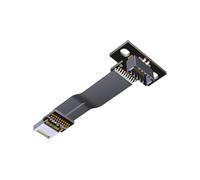 YIGZYCN Câble USB 3.2 interne 20 broches type E vers câble plat trou de vis mâle vers femelle USB rallonge carte mère câble ruban mâle vers femelle