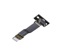YIGZYCN Câble USB 3.2 interne 20 broches type E vers câble plat trou de vis mâle vers femelle USB rallonge carte mère câble ruban mâle vers femelle