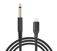 YIGZYCN Câble USB de type C vers 6,35 mm pour interfaces musicales et production musicale Câble USB de type C pour guitare