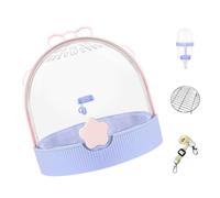 YIGZYCN Cage à oiseaux de voyage légère avec design ventilé, grilles de base amovibles et bandoulière pour une utilisation en extérieur - Habitat portable pour oiseaux pour les aventures