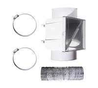 YIGZYCN Canal de sécheuse de 10,2 cm - Filtre de sortie efficace - Installation facile - Transparent - Protection en aluminium