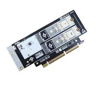YIGZYCN Carte adaptateur PCIe 5.0 vers NVMe à vitesse rapide prise en charge 8 x X16 pour carte d'extension 2230 2242 2260 2280