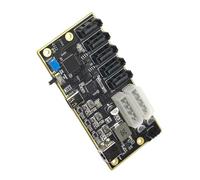 YIGZYCN Carte d'extension de lecteur de type C 10G, adaptateur de type C vers 5 ports ATA JMS580 JMB575 pour connexion SSD externe vers carte d'extension ATA