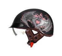 YIGZYCN Casque de moto respirant vintage pour vélo de longue distance