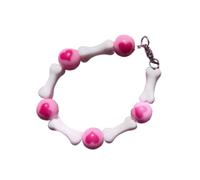YIGZYCN Chaîne de main élégante en forme de cœur avec perles en os pour femme Longueur réglable