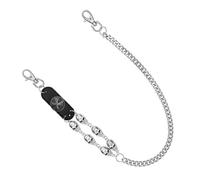 YIGZYCN Chaîne réglable en forme de tête de mort, accessoire de taille, bijoux en alliage, pour les jeunes et les amateurs de punk