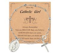 YIGZYCN Chapelet de poignet confortable pour femme et homme à la recherche d'une utilisation quotidienne de la foi catholique, taille unique, Comme décrit