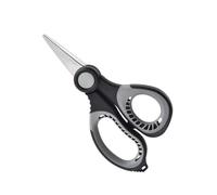 YIGZYCN Ciseaux de pêche multifonctionnels en acier inoxydable - Coupe-ligne - Accessoires de pêche - Avec gaine - Ciseaux en acier inoxydable