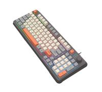 YIGZYCN Clavier mécanique de jeu filaire 94 touches interchangeables à chaud pour ordinateur portable mécanique ergonomique