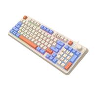 YIGZYCN Clavier mécanique de jeu filaire 94 touches interchangeables à chaud pour ordinateur portable mécanique ergonomique