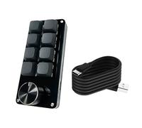 YIGZYCN Clavier programmable efficace à 3 touches, 4 touches, 6 touches, 8 touches avec bouton unique, accessoire de jeu mécanique pour un fonctionnement simplifié du clavier macro programmable