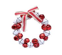 YIGZYCN Cloches de Noël à suspendre en métal de 12 cm pour cheminées, porte d'entrée, couronne et emballage, décoration de vacances