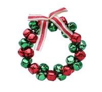 YIGZYCN Cloches de Noël à suspendre en métal de 12 cm pour cheminées, porte d'entrée, couronne et emballage, décoration de vacances