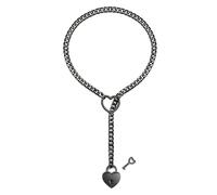 YIGZYCN Collier avec pendentif en forme de cœur pour femme - Tendance - Réglable - Chaîne de clavicule - Bijou de cou Hiphop