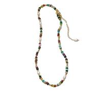 YIGZYCN Collier de perles rondes sophistiquées pour femme avec perles d'eau douce