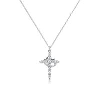 YIGZYCN Collier ras du cou élégant avec pendentif en forme de croix avec accessoire élégant pour femme tendance pour un usage quotidien décontracté
