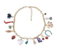 YIGZYCN Collier tendance en alliage robuste avec diamants élégants dans une belle fleur pour collier moderne en alliage pour femme