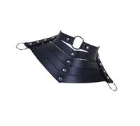 YIGZYCN Collier unisexe réglable en cuir synthétique avec anneaux en O élégants nœuds papillon pour femme