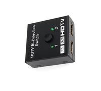 YIGZYCN Commutateur HDTV sans effort Résolution 4K 60 Hz pour deux appareils sources Instants Configurations instantanées Synchronisation audio et vidéo Deux appareils source Instants Configuration