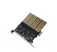 YIGZYCN Convertisseur à 4 ports compatible avec PCIeX1 - Puce ASM1064 pour disque - Augmente l'efficacité du stockage - Extension de stockage PCIe