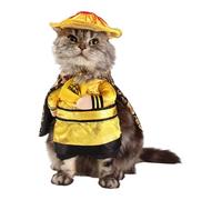 YIGZYCN Costume de chat Imperials Dynasties avec broderie délicate en tissu doux facile à porter pour les vacances, le cosplay, les animaux domestiques