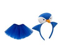YIGZYCN Costume de pingouins 3D avec bandeau et jupe tutu pour Halloween, cosplay, fête
