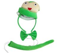 YIGZYCN Costume d'Halloween Serpent Cosplay Ensemble Serpent, Bandeau, Queue, Gant et Nœud Papillon Serpent Cosplay Costume pour Enfant Adulte