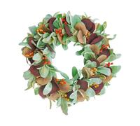 YIGZYCN Couronne de baies artificielles pour porte d'entrée, cheminées, fenêtre, Halloween, Thanksgiving, décoration d'automne, décoration de porte d'automne