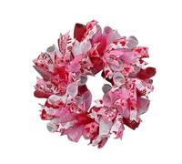 YIGZYCN Couronne de ruban de printemps avec fleurs artificielles pour la Saint-Valentin, décoration d'intérieur