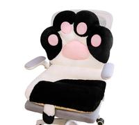 YIGZYCN Coussin de soutien lombaire avec rembourrage en coton PP pour de longues heures assises - Motif pattes de chats de dessin animé