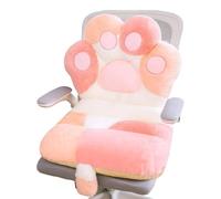 YIGZYCN Coussin de soutien lombaire avec rembourrage en coton PP pour de longues heures assises - Motif pattes de chats de dessin animé