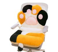 YIGZYCN Coussin de soutien lombaire avec rembourrage en coton PP pour de longues heures assises - Motif pattes de chats de dessin animé