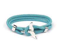 YIGZYCN Crochet queue de baleine unisexe réglable Milan Corde Chaîne Bracelet Queue de baleine Wrap pour homme et femme Bracelet queue de baleine pour femme, Approx.65cm/25.59", Coton