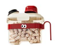 YIGZYCN Distributeur de nourriture créative pour animaux de compagnie avec collants hermétiques, poids léger pour chiens, chats, friandises, stockage de nourriture sèche, bouilloires créatives pour