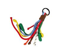 YIGZYCN Élégant arc-en-ciel corde suspendue support élégant cordon en nylon pendentif porte-clés sac ornement féminin accessoire polyvalent chaîne bijoux