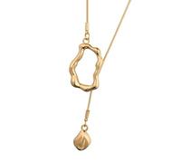 YIGZYCN Élégant collier géométrique irrégulier moderne irrégulier pendentif collier élégant pull chaîne accessoire