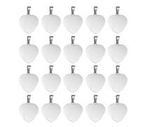 YIGZYCN Élégant pendentif en forme de cœur en acier inoxydable - Accessoire polyvalent pour les fêtes et les rendez-vous
