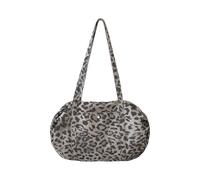 YIGZYCN Élégant sac à bandoulière décontracté en coton imprimé léopard avec plusieurs compartiments pour un usage quotidien, abricot, One Size