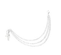 YIGZYCN Élégante breloque en dentelle avec croix découpée, accessoire polyvalent pour femme tendance, streetwear, s'adapte à toutes les chaussures décontractées bijoux de pied