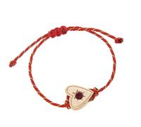 YIGZYCN Élégante perle d'amitié réglable en cuivre avec cœur et étoile - Style décontracté - Bijou tendance et réglable, taille unique, Comme décrit