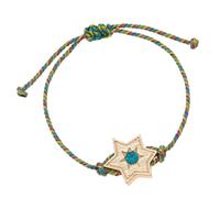 YIGZYCN Élégante perle d'amitié réglable en cuivre avec cœur et étoile - Style décontracté - Bijou tendance et réglable, taille unique, Comme décrit