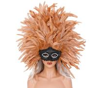 YIGZYCN Élégante plume pour bal masqué - Accessoires de costume de cosplay - Décorations légères - Accessoire fantaisie d'Halloween, Couleur 7, taille unique