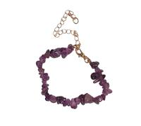 YIGZYCN Ensemble de bijoux en pierre naturelle pour femme tendance, fait à la main, style baroque, bracelet réglable