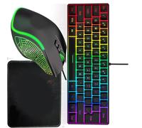 YIGZYCN Ensemble de claviers à fils efficaces pour le travail, construction ergonomique, connecteurs de jeu, connectivités, kits de claviers filaires